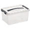Boîte de rangement Sunware Q-line, couvercle avec poignée, 6 l, L 300 x L 200 x H 140 mm