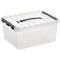 Boîte de rangement Sunware Q-line - couvercle avec poignée - L 400 x l 300 x H 180 mm - 15 l