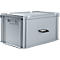 Boîte de tranport - polypropylène - L 600 x P 400 x H 330 mm - 65 litres - gris