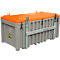 Boîte de transport et de plateforme CEMO CEMbox 750, polyéthylène, 750 l, L 1700 x l 860 x H 800 mm, empilable, grutable, gris/orange