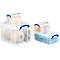 Boîte de transport Really Useful Box, volume 3 l, L 240 x l 180 x H 160 mm, empilable, avec couvercle &amp; poignées rabattables, PP recyclé, transparent