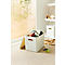 Boîte de transport Rotho Albula, volume 27 l, empilable, avec couvercle amovible et trous de préhension, L 370 x l 290 x H 295 mm, plastique recyclé, blanc