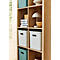 Boîte de transport Rotho Albula, volume 27 l, empilable, avec couvercle amovible et trous de préhension, L 370 x l 290 x H 295 mm, plastique recyclé, blanc