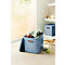 Boîte de transport Rotho Albula, volume 27 l, empilable, avec couvercle amovible et trous de préhension, L 370 x l 290 x H 295 mm, plastique recyclé, bleu