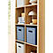 Boîte de transport Rotho Albula, volume 27 l, empilable, avec couvercle amovible et trous de préhension, L 370 x l 290 x H 295 mm, plastique recyclé, bleu
