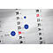 Boîte distributrice pour points de marquage Avery Zweckform, adhésif permanent, diamètre 19 mm, bleu