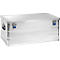 Boîte en aluminium Alutec Basic, épaisseur de matériau 0,8 mm, empilable, avec couvercle de 1,5 mm, volume 142 L