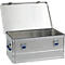 Boîte en aluminium Alutec Basic, épaisseur de matériau 0,8 mm, empilable, avec couvercle de 1,5 mm, volume 40 L