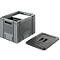 Boîte isolante en EPP pour récipients isolants, 12 l, avec poignée, empilable, L 370 x l 270 x H 232 mm, noir