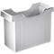 Boîte pour dossiers suspendus Uni-Box Plus Leitz 1908, format A4, pour env. 20 dossiers suspendus, poignées encastrées, gris