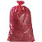 Bolsas de basura premium, material LDPE, rojo, 120 litros, 250 unidades