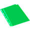 Bolsillos para folletos Schäfer Shop Select, DIN A4, granulados, abiertos, a prueba de documentos, 25 unidades, verde