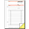 Bons de livraison avec accusé de réception SD 013 sigel®, format A6 portrait, 2 x 40 feuilles, papier autocopiant