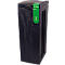 BonTon Système de tri des déchets biologiques, 70 litres, polypropylène recyclé, design unique, L 280 x P 430 x H 771 mm, gris/vert