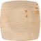 Bord Papstar QUADRATO Puur, wegwerp, vierkant, L 200 x B 200 mm, water- en hittebestendig, composteerbaar, palmblad, naturel, 25 stuks