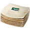 Bord Papstar QUADRATO Puur, wegwerp, vierkant, L 260 x B 260 mm, water- en hittebestendig, composteerbaar, palmblad, naturel, 25 stuks.