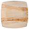 Bord Papstar QUADRATO Puur, wegwerp, vierkant, L 260 x B 260 mm, water- en hittebestendig, composteerbaar, palmblad, naturel, 25 stuks.