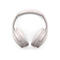 Beige Over-Ear-Kopfhörer in Frontansicht vor weißem Hintergrund.