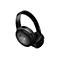 Schwarze, kabellose Over-Ear-Kopfhörer von Bose mit Kopfbügel vor weißem Hintergrund.