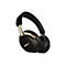 Schwarze Bose Noise-Cancelling-Kopfhörer mit goldenen Akzenten auf weißem Hintergrund.