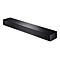 Schwarze Bose Soundbar vor weißem Hintergrund.