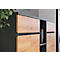 Boston kast, 3 ordnerhoogtes, B 800 x D 400 x H 1200 mm, grafiet &amp; Navarra eiken decor