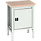 Bott verso boxwerkbank, multiplexplaat, 1 deur, 1 plank, B 700 x D 600 x H 780 - 930 mm, lichtgrijs