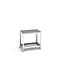 Bott verso verrijdbare werkbank, linoleumblad, 1 plank, met kruisschoorset, B 1000 x D 800 x H 930 mm, RAL 7035 lichtgrijs