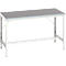 Bott verso werkbank, linoleum werkblad, met traverse set, B 1500 x D 800 x H 780 - 930 mm, RAL 7035 lichtgrijs