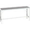 Bott verso werkbank, linoleum werkblad, met traverse set, B 2000 x D 600 x H 780 - 930 mm, RAL 7035 lichtgrijs