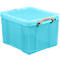 Box, Kunststoff, transparent aqua, 35 l