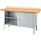 Box-type werkbank Schäfer Shop Select PWi 150-1, beuken multiplex blad, tot 750 kg, B 1500 x D 700 x H 840 mm, blank aluminium