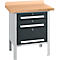 Box-type werkbank Schäfer Shop Select PWi 75-7, beuken decor multiplex blad, tot 750 kg, B 750 x D 700 x H 840 mm