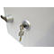 Brandbeveiligingskast FS 1283 K, sleutelslot, staal, signaalwit RAL 9003, signaalwit RAL 9003