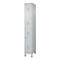 Brandweerkast C+P Flexo Wit, 1 compartiment met 2 legborden, poten, B 300 x D 500 x H 1950 mm, RAL 7035 lichtgrijs