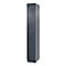 Brandweerkast met dubbele verdieping C+P Flexo Wit, 1 compartiment met 2 vakken, plint, B 300 x D 500 x H 1950 mm, RAL 7016 antracietgrijs