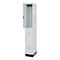 Brandweerkast met dubbele verdieping C+P Flexo Wit, 1 compartiment met 2 vakken, sokkel, B 300 x D 500 x H 1950 mm, RAL 7035 lichtgrijs/RAL 7016 antracietgrijs