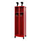 Brandweerkluis C+P Evolo EXPERT, 2 compartimenten, B 600 x D 500 x H 1850 mm, RAL 3000 vuurrood/RAL 7021 zwartgrijs