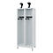 Brandweerkluis C+P Evolo EXPERT, 2 compartimenten, B 800 x D 500 x H 1850 mm, RAL 7035 lichtgrijs/RAL 7035 lichtgrijs