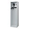 Brandweerkluis C+P Evolo Flexo, 1 compartiment, met helmhouder, vloerglijders, B 500 x D 500 x H 1850 mm, RAL 7035 lichtgrijs