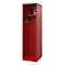 Brandweerkluis C+P Evolo Flexo, 1 compartiment, met helmhouder, vloerglijders, B 500 x D 600 x H 1850 mm, RAL 3000 vuurrood