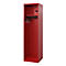 Brandweerkluis C+P Evolo Flexo, 1 vak, zonder helmhouder, vloerglijders, B 500 x D 500 x H 1850 mm, RAL 3000 vuurrood