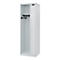 Brandweerkluis C+P Evolo Kombi, 2 vakken voor 1 persoon, zonder helmhouder, vloerglijders, B 600 x D 500 x H 1850 mm, RAL 7035 lichtgrijs