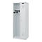 Brandweerkluis C+P Evolo Kombi, 2 vakken voor 1 persoon, zonder helmhouder, vloerglijders, B 700 x D 500 x H 1850 mm, RAL 7035 lichtgrijs