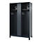 Brandweerkluis C+P Evolo Maxi, 4 vakken voor 2 personen, met helmhouder, met poten, B 1200 x D 500 x H 1950 mm, RAL 7016 antracietgrijs/RAL 7021 zwartgrijs