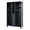 Brandweerkluis C+P Evolo Maxi, 4 vakken voor 2 personen, met helmhouder, met poten, B 1200 x D 500 x H 1950 mm, RAL 7016 antracietgrijs/RAL 7021 zwartgrijs