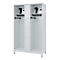 Brandweerkluis C+P Evolo Maxi, 4 vakken voor 2 personen, met helmhouder, met poten, B 1200 x D 500 x H 1950 mm, RAL 7035 lichtgrijs