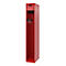 Brandweerkluis C+P Evolo PRAKTUS, 1 compartiment, met sokkel, vloerglijders, B 300 x D 500 x H 1850 mm, RAL 3000 vuurrood