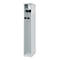 Brandweerkluis C+P Evolo PRAKTUS, 1 compartiment, met sokkel, vloerglijders, B 300 x D 500 x H 1850 mm, RAL 7035 lichtgrijs