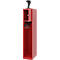 Brandweerkluis C+P Evolo Youngster, 1 compartiment, met helmhouder, vloerglijders, B 300 x D 500 x H 1530 mm, RAL 3000 vuurrood